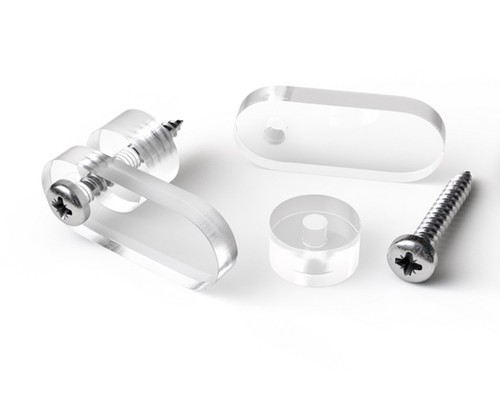 Klar acryl glas clips - acryl, (4